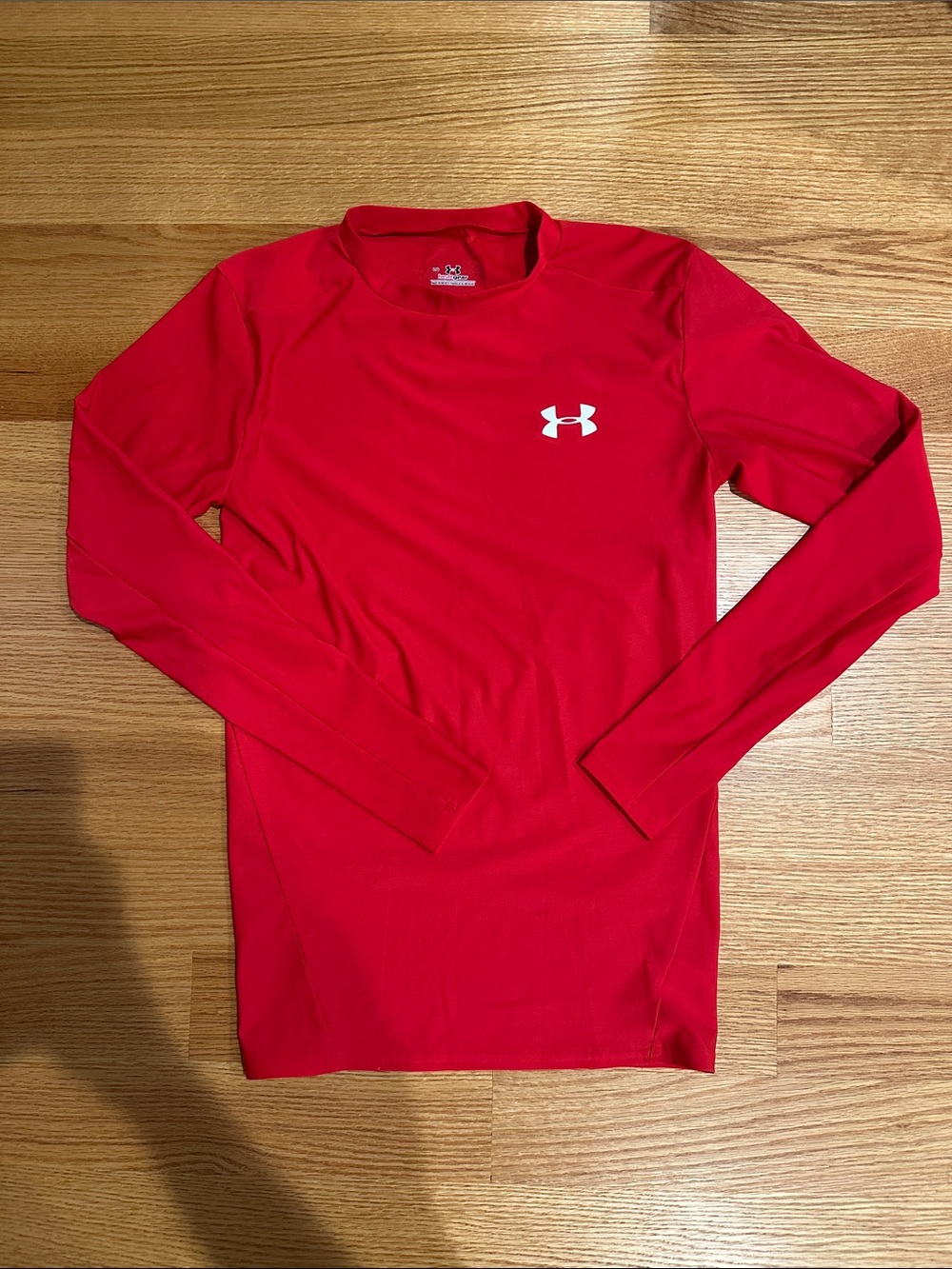 Under Armour Red Men’s Long-Sleeve Performance Heat Gear - Large